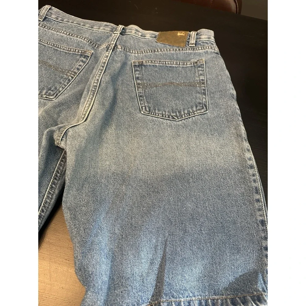 *Vintage Bugle Boy 760 Jean Shorts Mens 36 Blue‎ Lightwash Denim Classic Dad 10